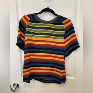 Equipment Multi-Color Silk Blouse